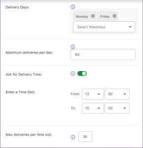 Delivery Date & Time Deliveries - Tyche Softwares Documentation