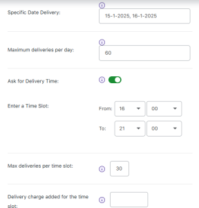 Delivery Date & Time Deliveries - Tyche Softwares Documentation