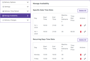 Delivery Date & Time Deliveries - Tyche Softwares Documentation