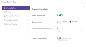 Estimated Delivery for Products - Tyche Softwares Documentation