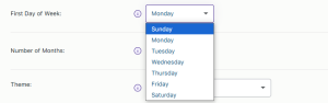 Global settings - Calendar theme, Date & Time Formats - Tyche Softwares Documentation