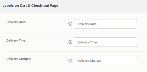 Modify delivery field labels on Product page as per your business requirements - Tyche Softwares Documentation