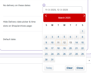 How To Setup Holidays/Blackout Dates At The Product Level on Product Delivery Date Pro - Tyche Softwares Documentation