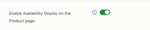 Enable Availability Display On The Product Page - Tyche Softwares Documentation