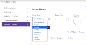 Setup Delivery Charges - Tyche Softwares Documentation