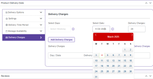 Setup Delivery Charges - Tyche Softwares Documentation