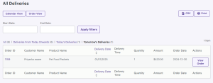 View Product Deliveries - Tyche Softwares Documentation