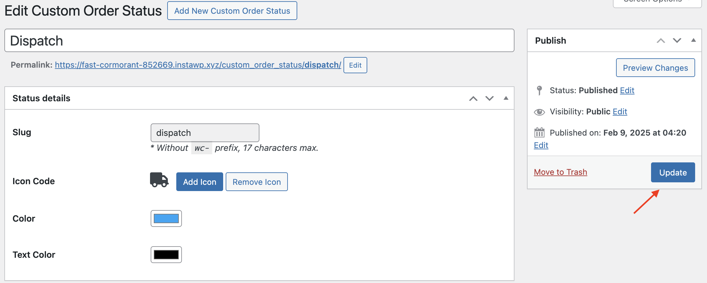 Add, Edit & Delete Custom Order Status - Tyche Softwares Documentation