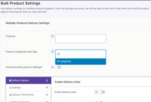 Bulk Product Settings - Tyche Softwares Documentation