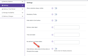 Show Delivery Date and Time on Shop/Archives page - Tyche Softwares Documentation