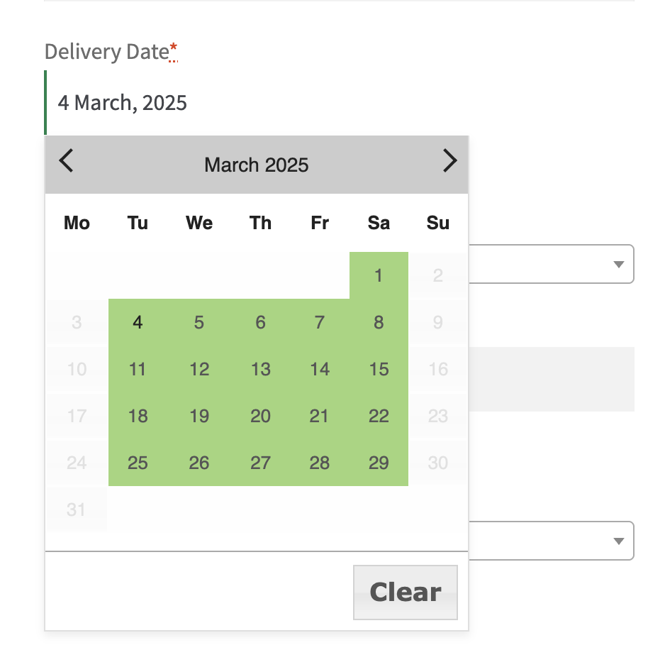 How do I let customers choose a Pickup date and time with the Pickup Date Addon? - Tyche Softwares Documentation