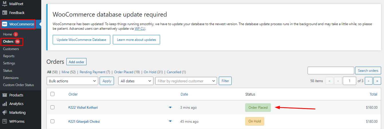 Modify WooCommerce Order Statuses to custom order statuses - Tyche Softwares Documentation