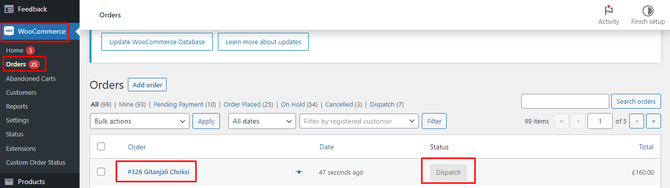 Notify customers about change in order status with SMS - Tyche Softwares Documentation