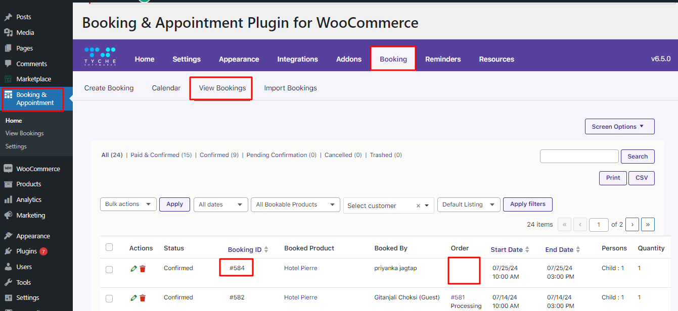 How WCFM Vendors can create manual bookings - Tyche Softwares Documentation