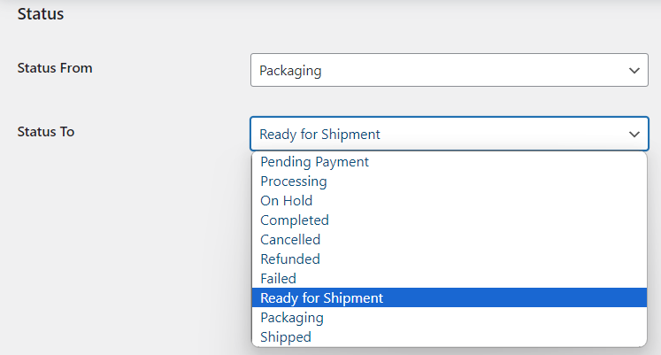 Set Custom Order Status Rules - Tyche Softwares Documentation