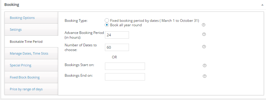 WooCommerce Product Delivery Date - Bookable Time Period