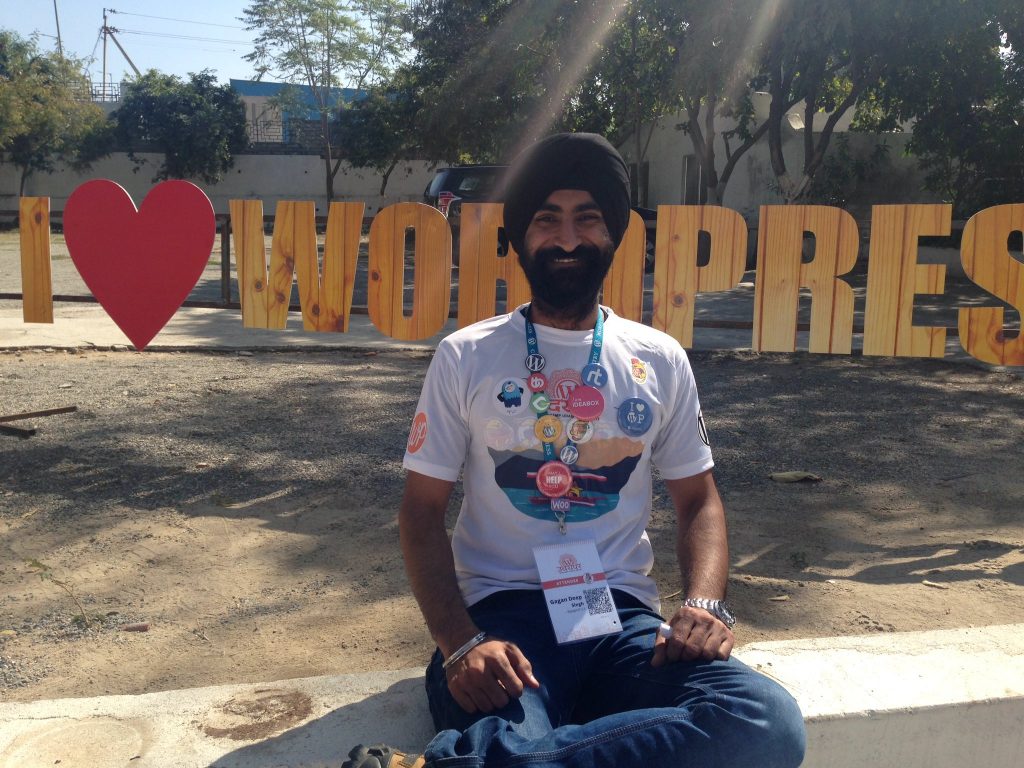 WordPress Love shown by Gagandeep Singh