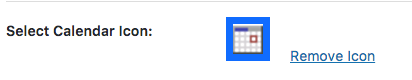Remove Calendar Icon