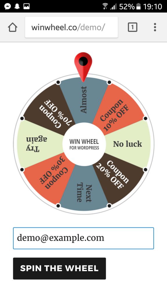 Win Wheel for WordPress