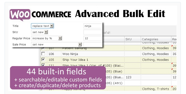 Best Free & Premium WooCommerce plugins - Advanced Bulk Edit