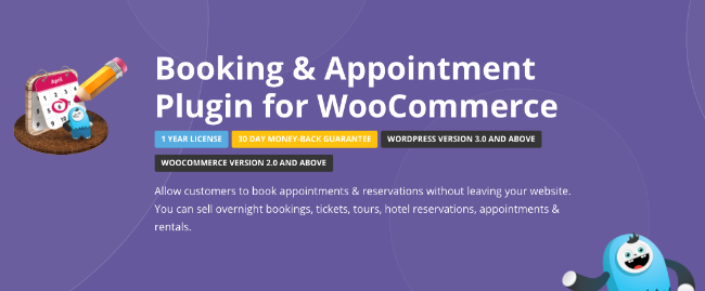 Best Free & Premium WooCommerce plugins - Booking and Appointment Plugin for WooCommerce