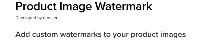 Best Free & Premium WooCommerce plugins - Product Image Watermark