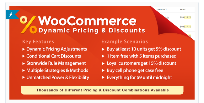 Best Free & Premium WooCommerce plugins - WooCommerce Dynamic Pricing and Discounts