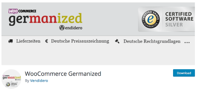 Best Free & Premium WooCommerce plugins - WooCommerce Germanized