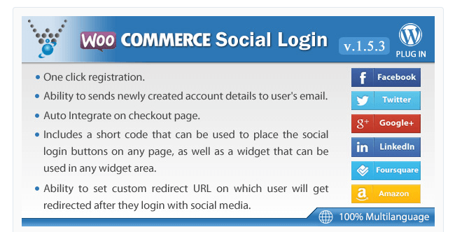 Best Free & Premium WooCommerce plugins - WooCommerce Social Login