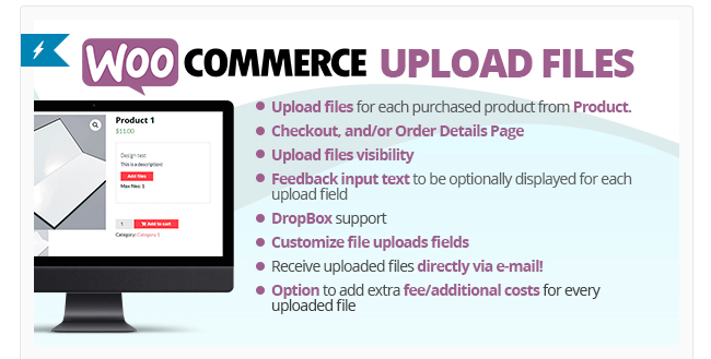 Best Free & Premium WooCommerce plugins - WooCommerce Upload Files