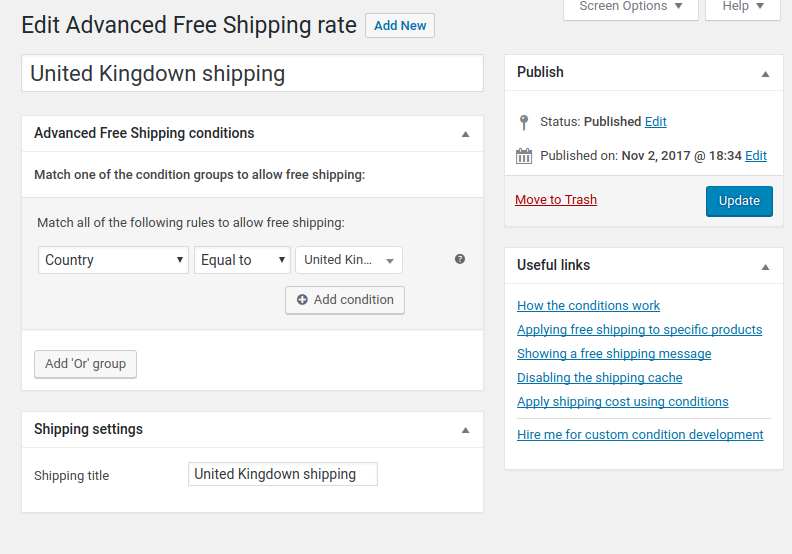 WooCommerce Advanced Free Shipping