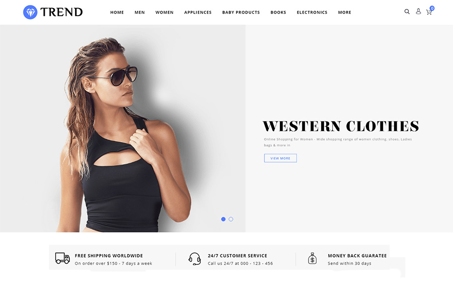 Trend - Fashion Accessories Store OpenCart Template