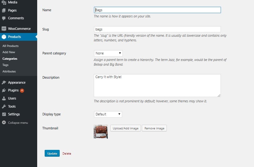 Change Default Category Thumbnail on WooCommerce Shop Page - Custom category thumbnail added