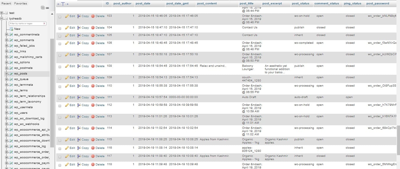 how WooCommerce order numbers are generated - The wp_posts table