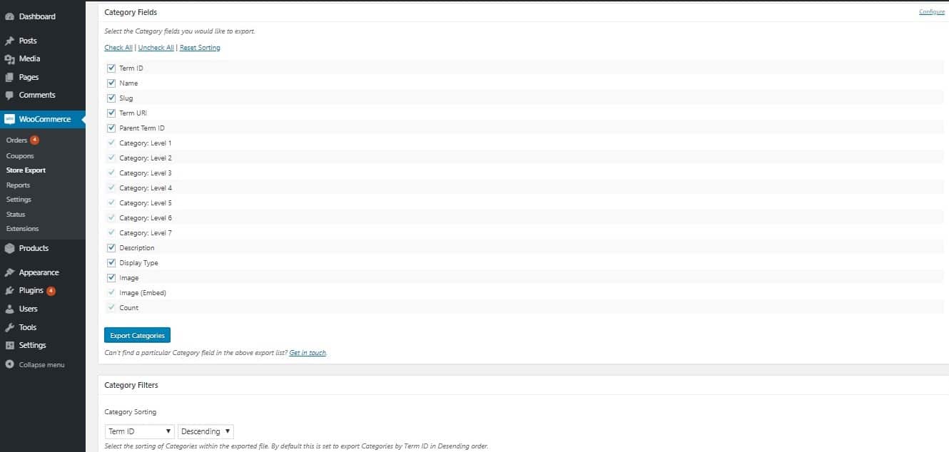 How to Export Categories to Excel or CSV using WooCommerce Store Exporter Plugin