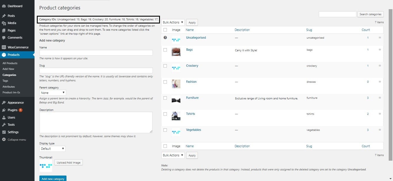 How to hide a WooCommerce category using the product_categories shortcode - Printing Product Category Names with IDs