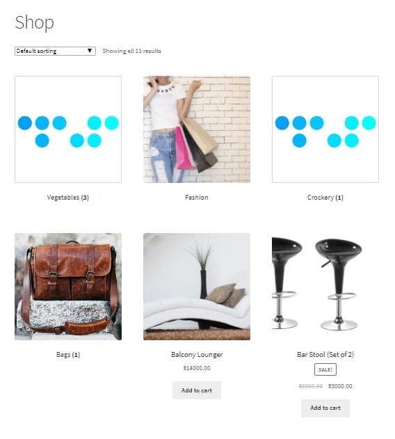 How to hide a WooCommerce product category on the Shop Page - Categories UnCategorised and Furniture hidden on Shop Page