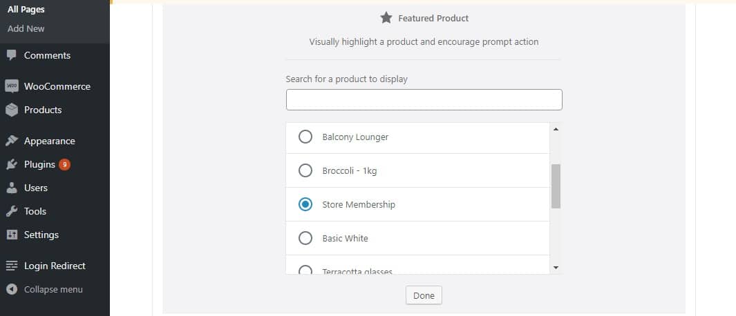 using Gutenberg blocks for your WooCommerce store - Featured Product