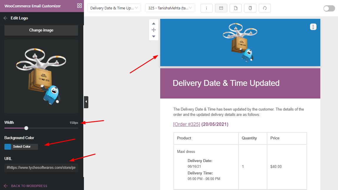 How to customize Order Delivery Date Pro email templates with Yaymail