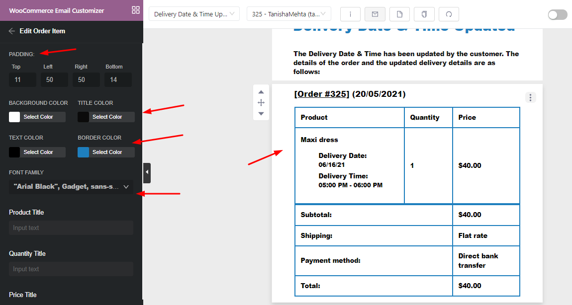 How to customize Order Delivery Date Pro email templates with Yaymail