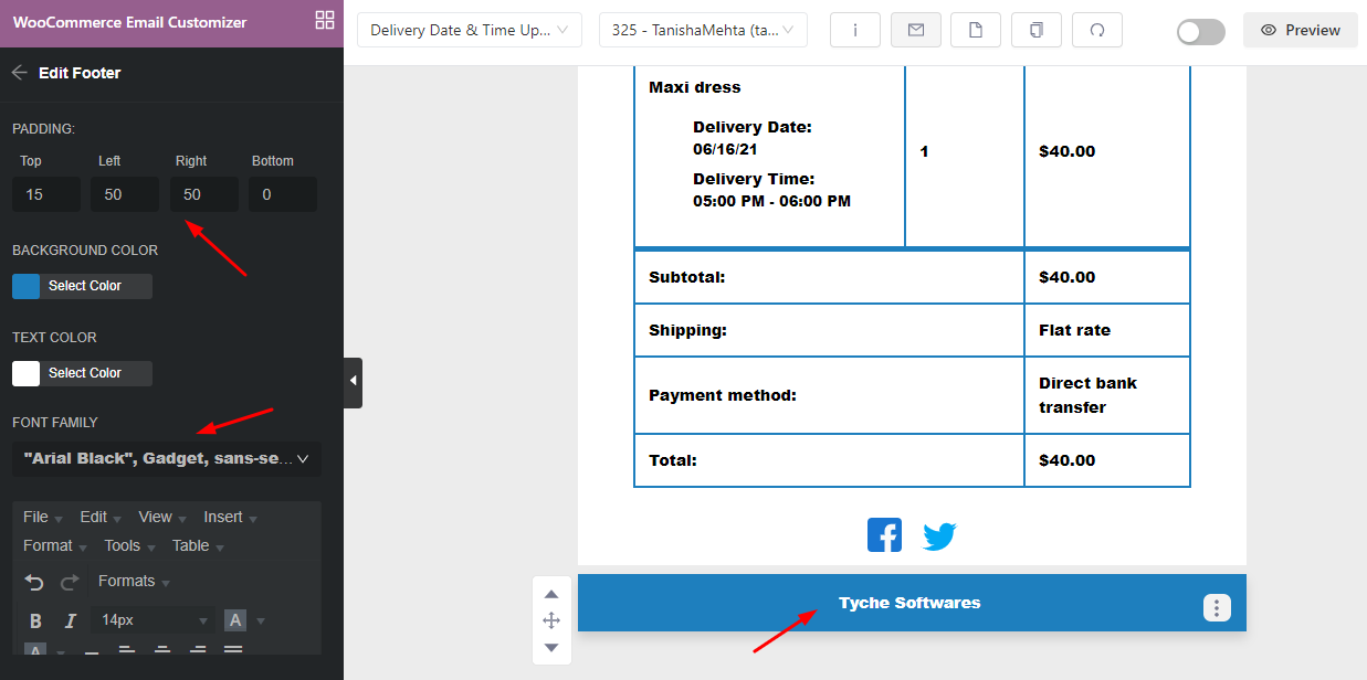 How to customize Order Delivery Date Pro email templates with Yaymail