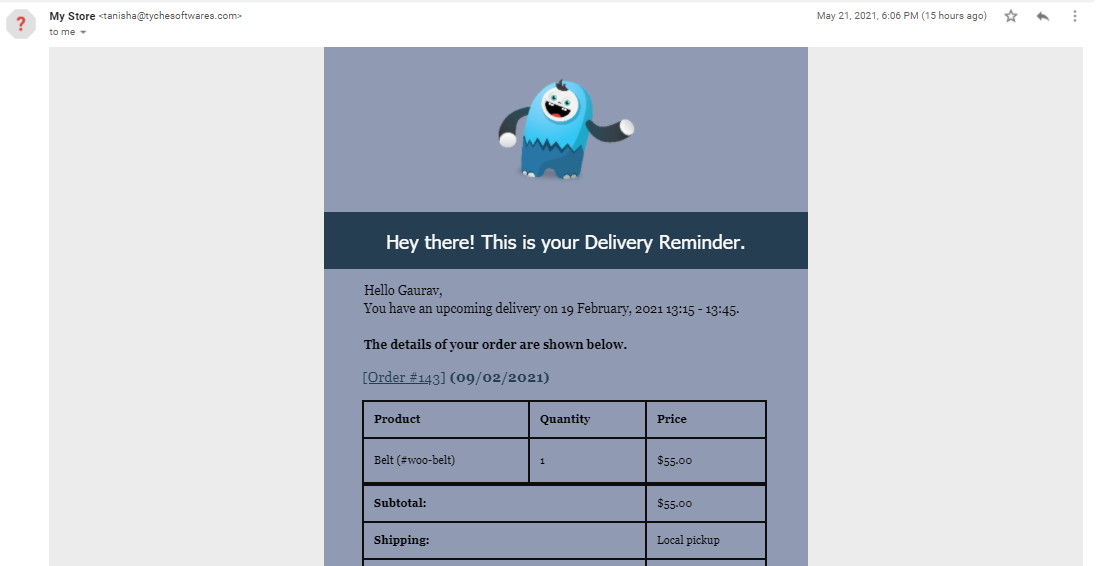 Woocommerce email customization for order delivery date pro: testing admin email notifications 