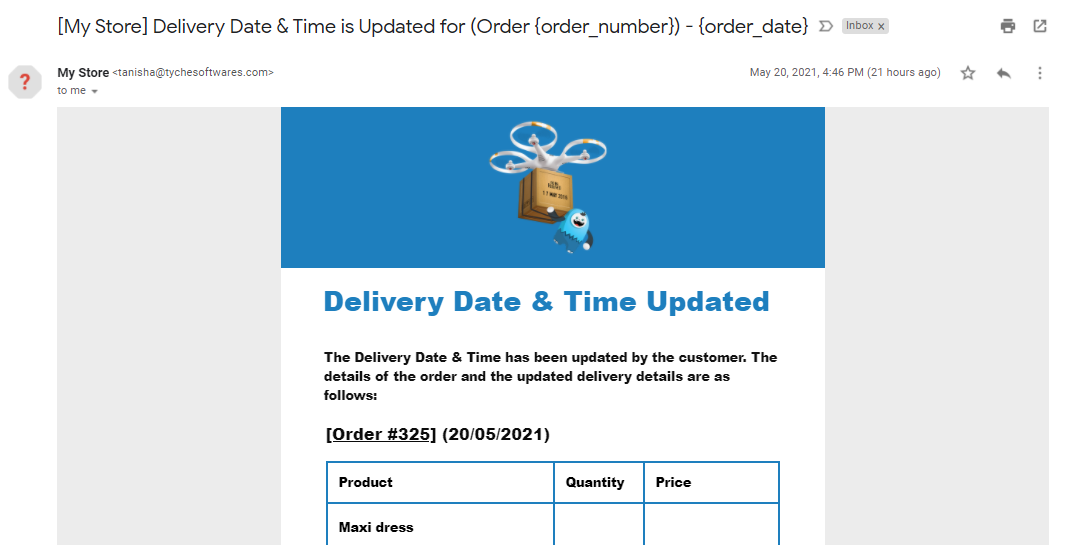 How to customize Order Delivery Date Pro email templates with Yaymail