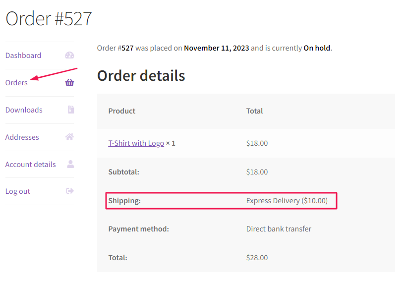 How to change the WooCommerce Shipping "Via" text for a Specific Shipping method