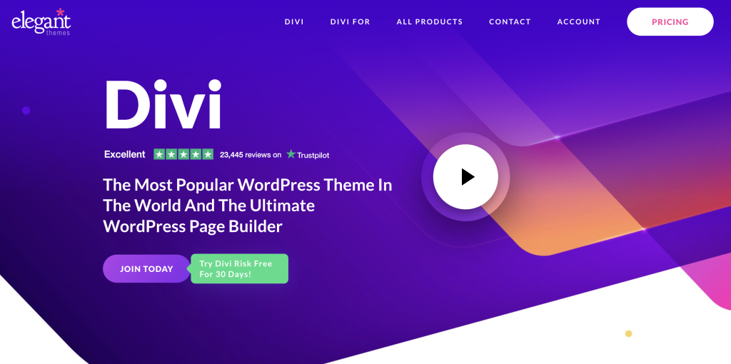 divi page builder for wordpress