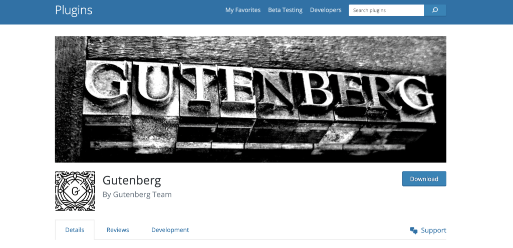 gutenberg wordpress page builder