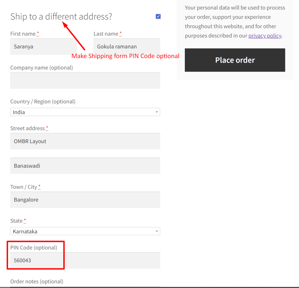 How to Make Checkout Shipping Postcode Field Not Required in WooCommerce?