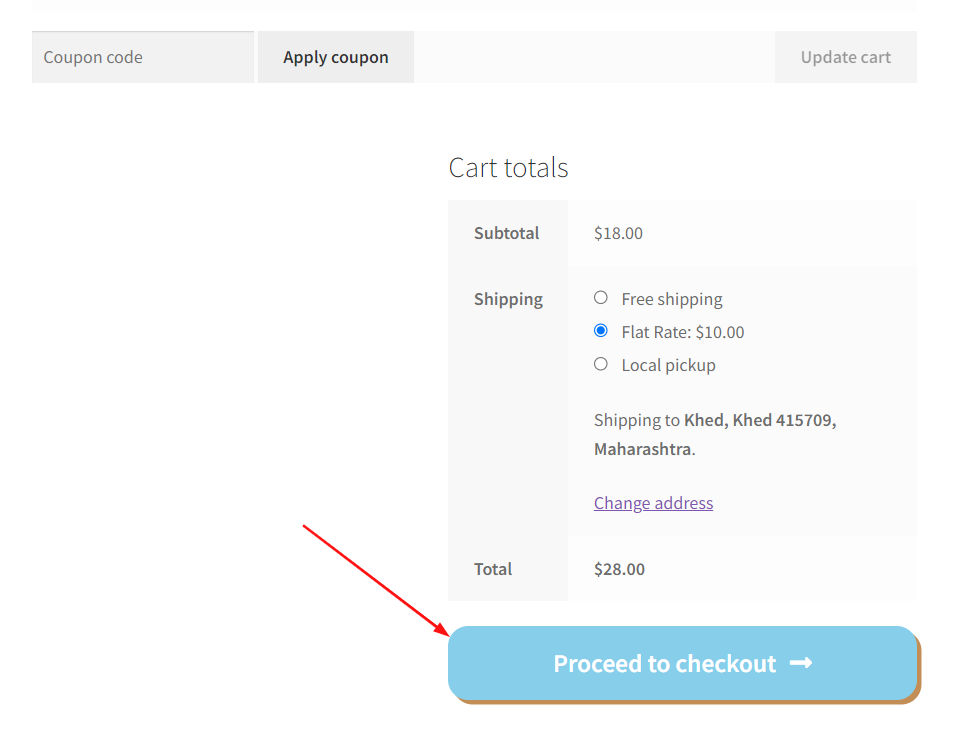 Proceed to Checkout" Button Styles in WooCommerce Cart