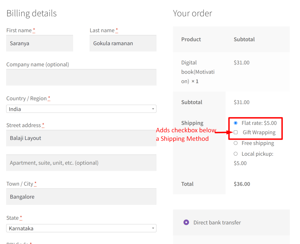 How to Add a Checkbox Below a Specific Shipping Method in WooCommerce?