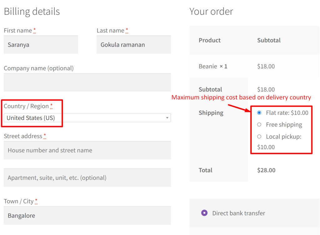 How to Set Maximum Shipping Cost Based on Delivery Country in WooCommerce?